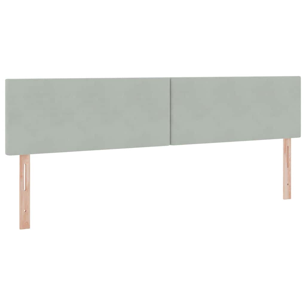 Letto con contenitore LED e materasso Grigio Chiaro | homemem39