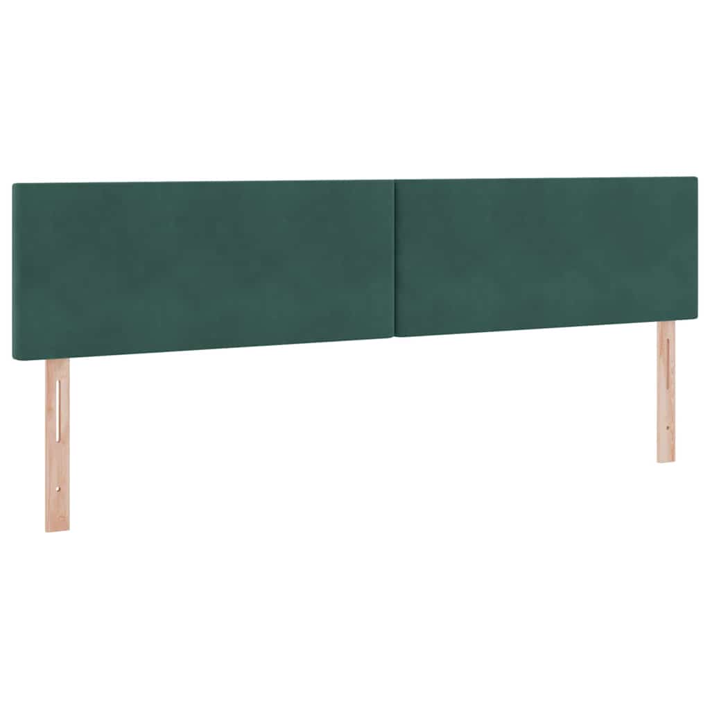 Letto con contenitore LED e materasso Verde Scuro 200 x 200 cm | homemem39