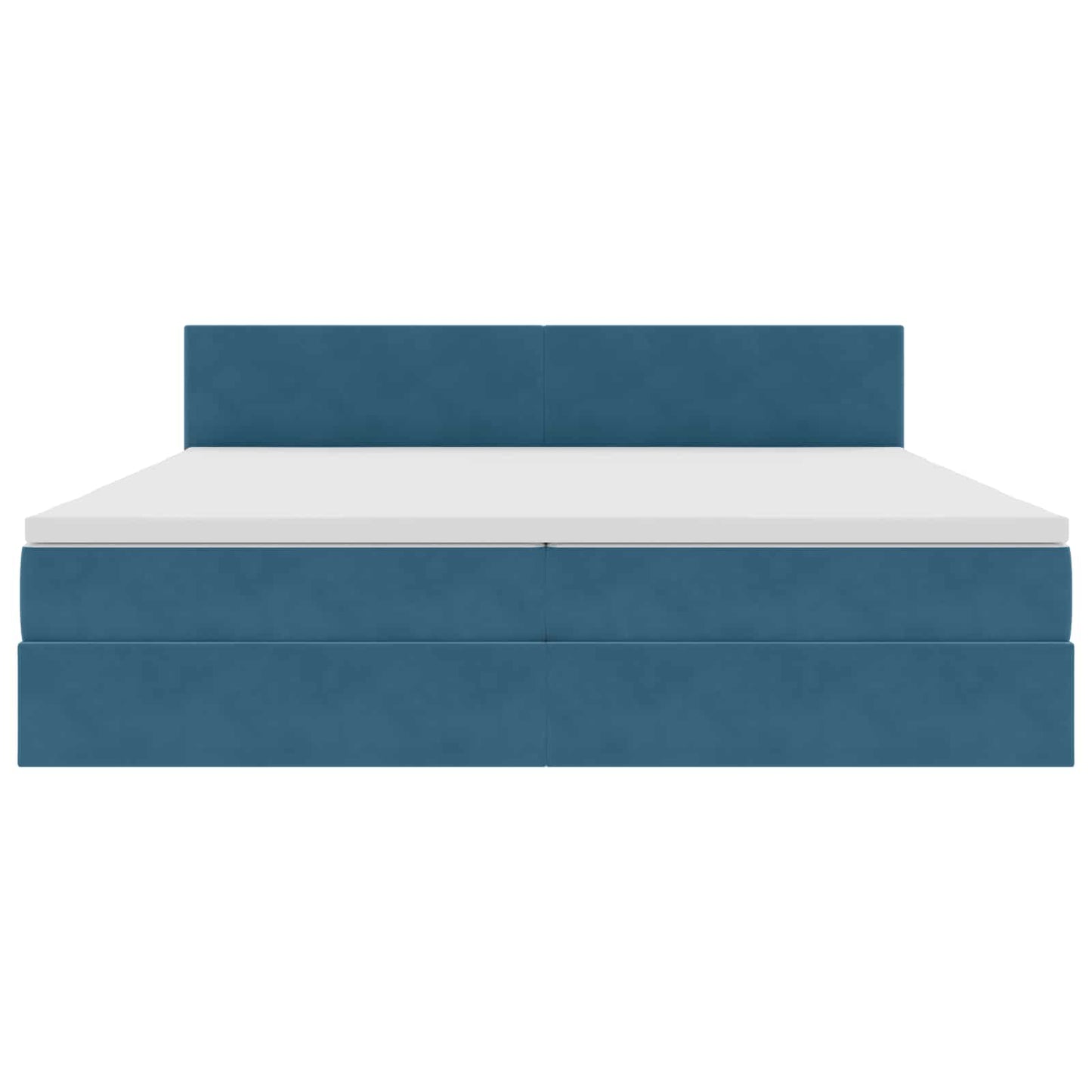 Letto con contenitore LED e materasso Blu Scuro 200 x 200 cm | homemem39