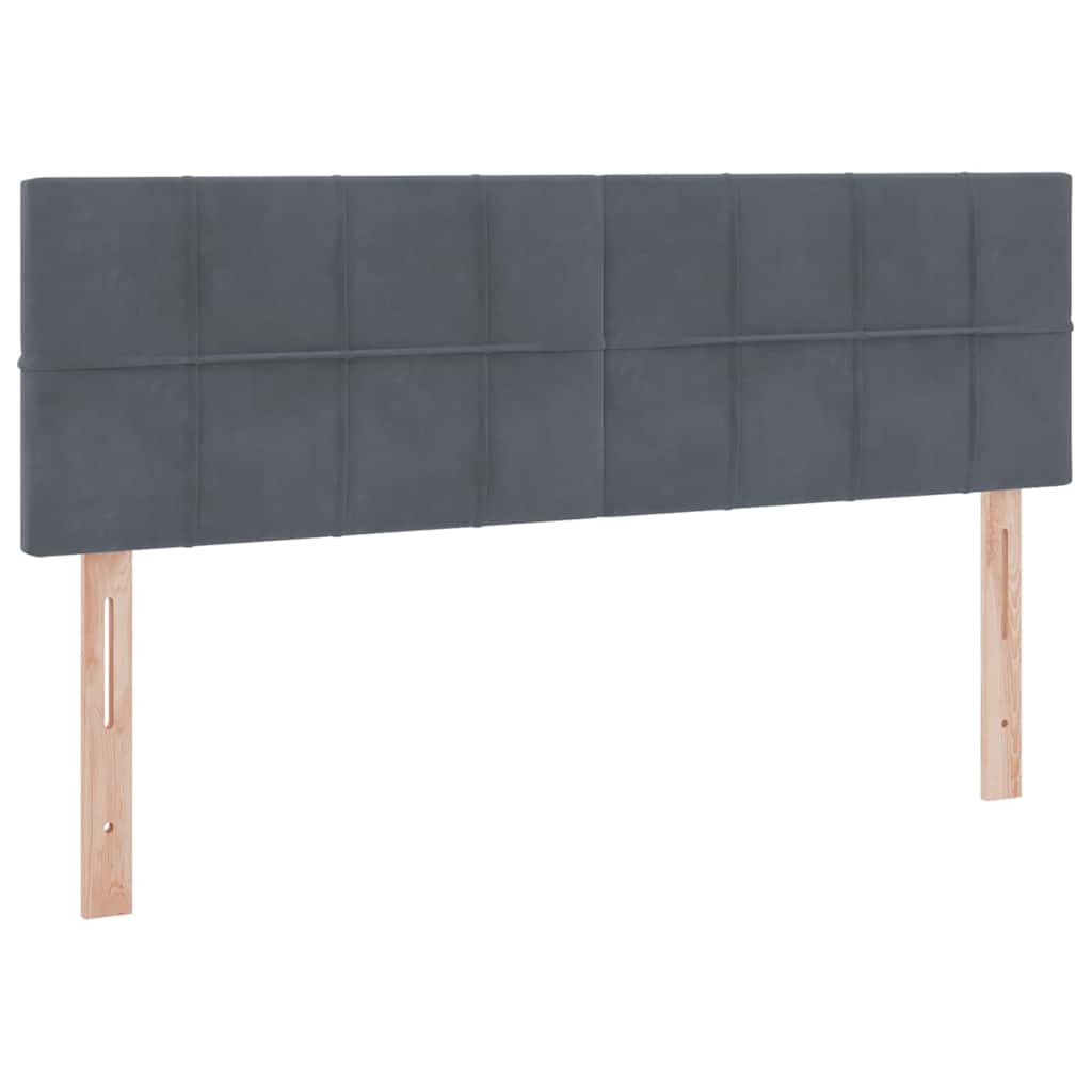 Letto con contenitore LED e materasso Grigio Scuro 140 x 200 cm | homemem39