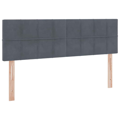 Letto con contenitore LED e materasso Grigio Scuro 140 x 200 cm | homemem39
