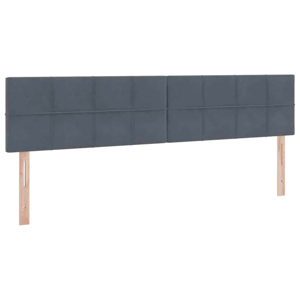 Letto con contenitore LED e materasso Grigio Scuro 200 x 200 cm | homemem39