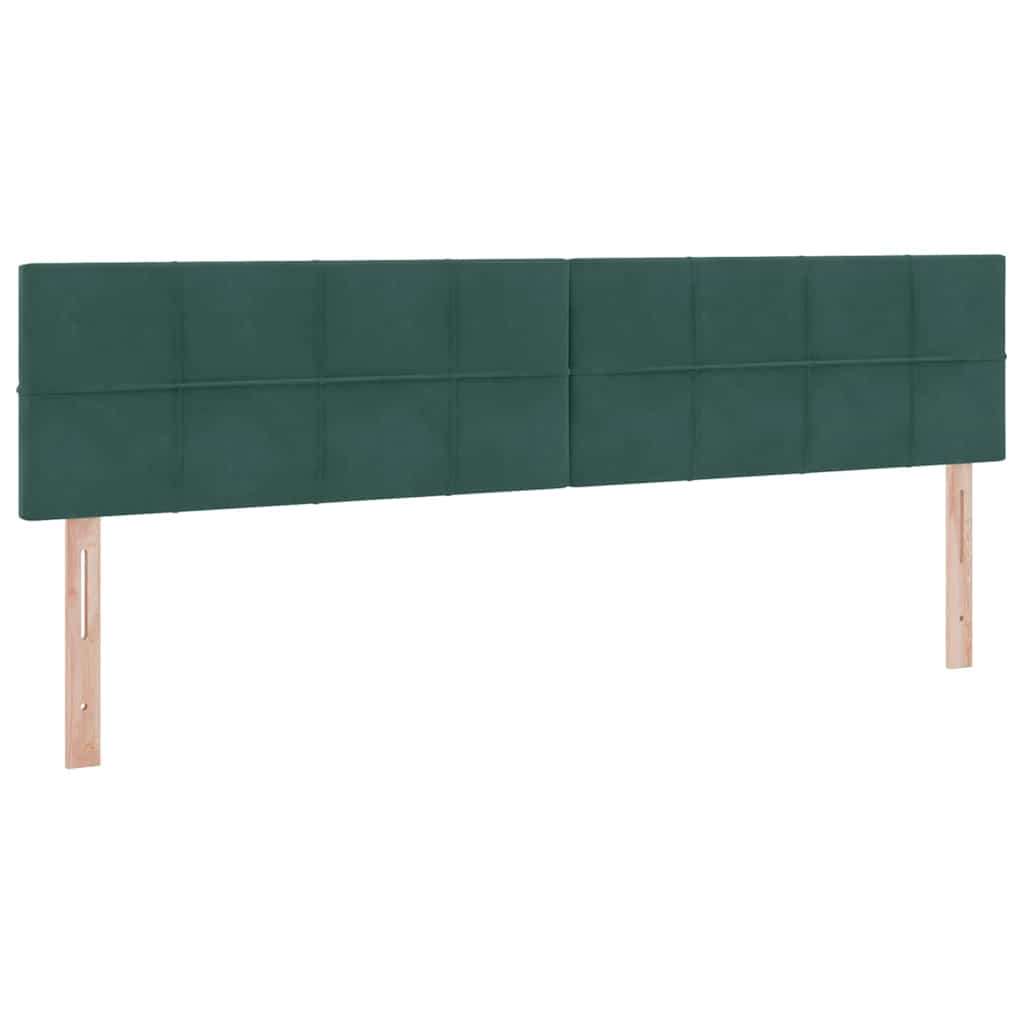 Letto con contenitore LED e materasso Verde Scuro 200 x 200 cm | homemem39