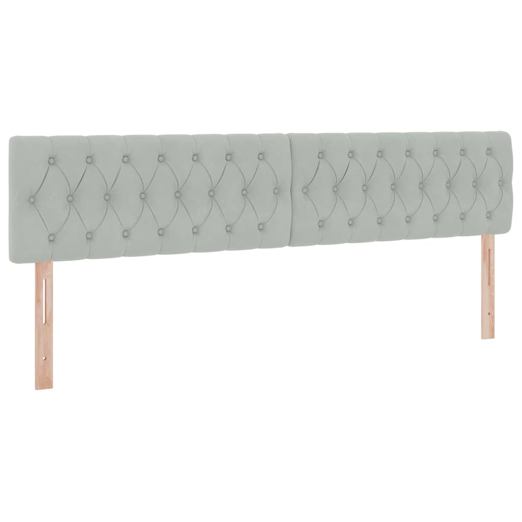 Letto con contenitore LED e materasso Grigio Chiaro | homemem39