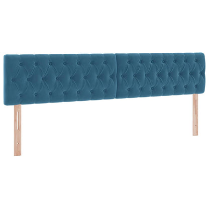 Letto con contenitore LED e materasso Blu Scuro 200 x 200 cm | homemem39