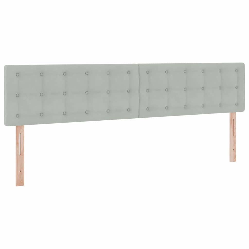 Letto con contenitore LED e materasso Grigio Chiaro | homemem39