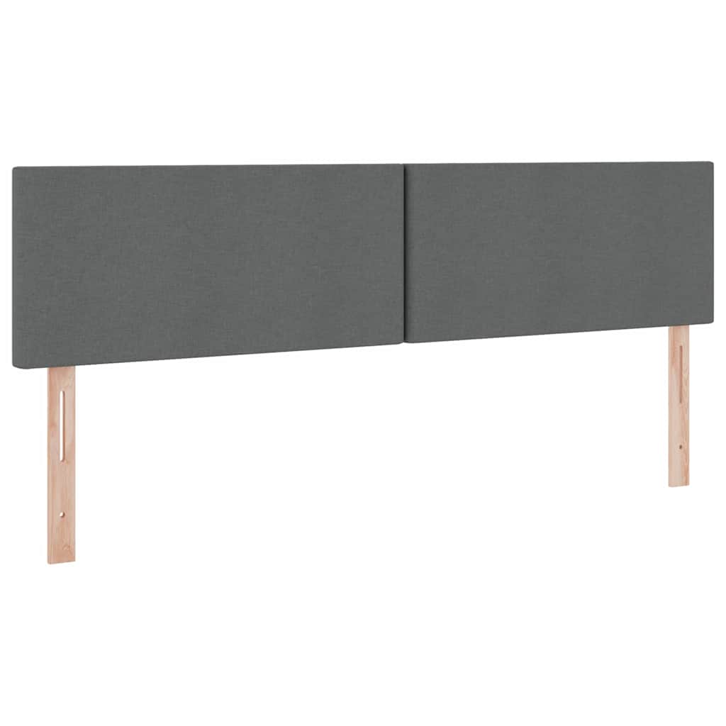 Letto con contenitore LED e materasso Grigio Scuro 180 x 200 cm