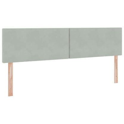 Letto con contenitore LED e materasso Grigio Chiaro