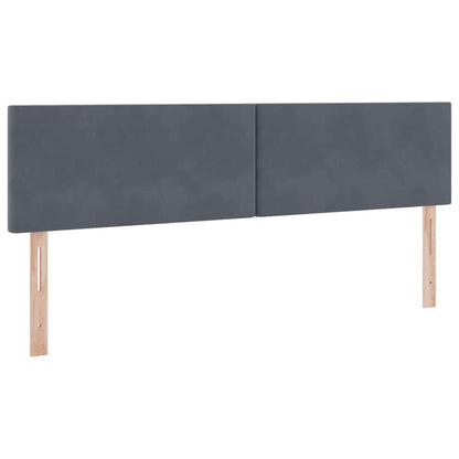 Letto con contenitore LED e materasso Grigio Scuro 180 x 200 cm