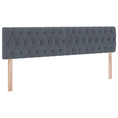 Letto con contenitore LED e materasso Grigio Scuro 180 x 200 cm