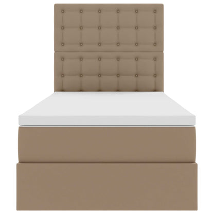 Letto con Contenitore Cappuccino 90 x 190 cm Pelle Sintetica | homemem39
