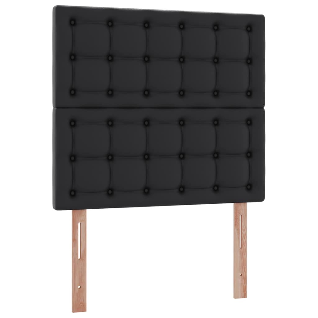 Letto con Contenitore Nero 100 x 200 cm Pelle Sintetica | homemem39