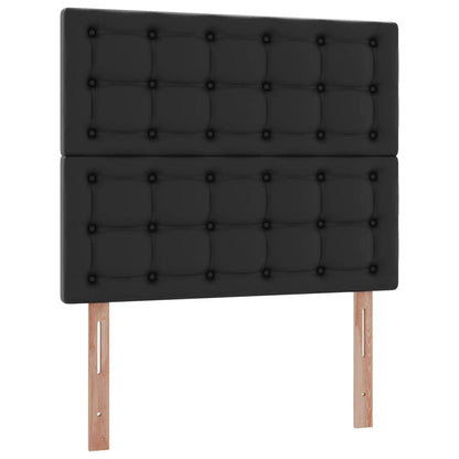 Letto con Contenitore Nero 120 x 190 cm Pelle Sintetica | homemem39