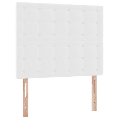 Letto con Contenitore Bianco Puro 120 x 200 cm Pelle Sintetica | homemem39