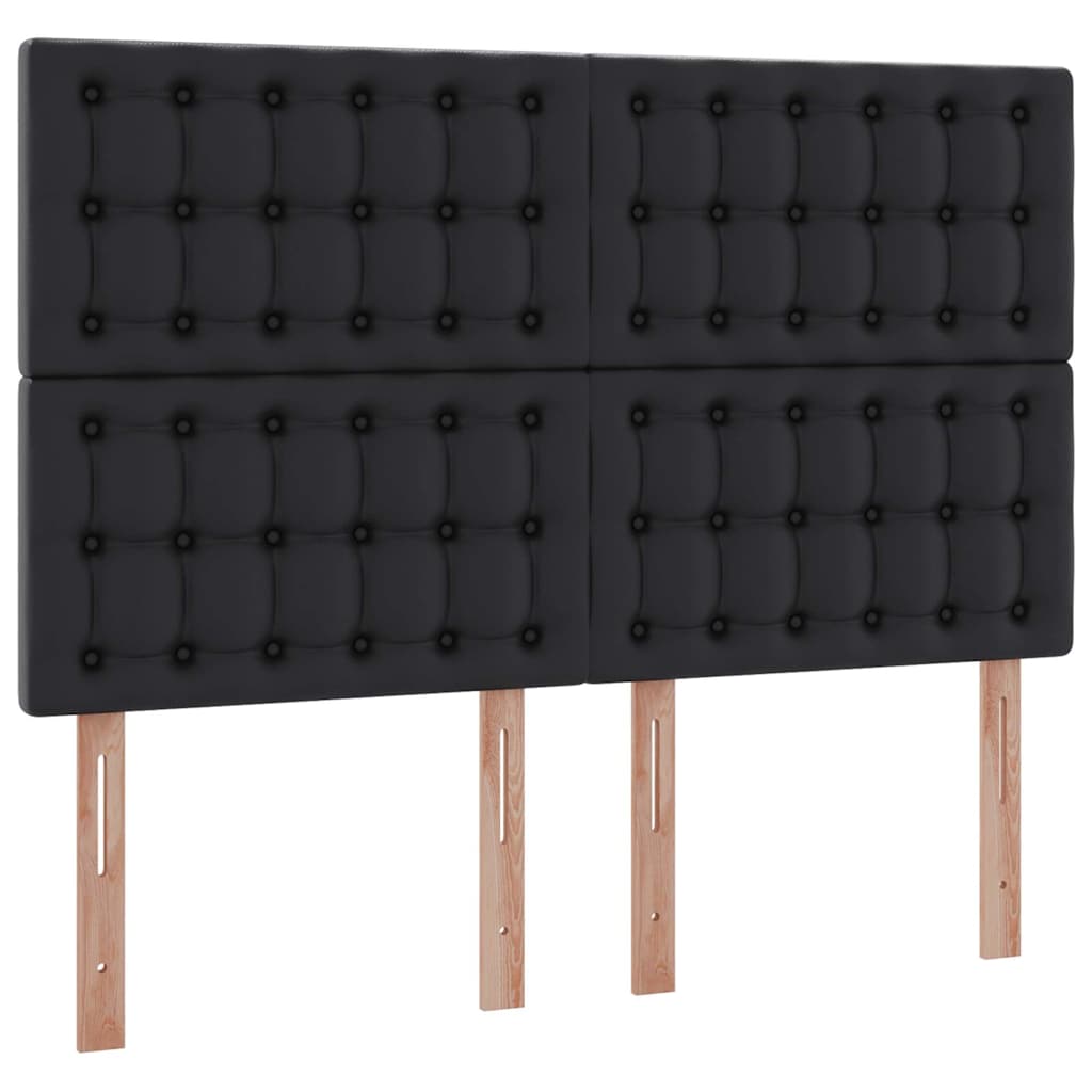 Letto con Contenitore Nero 140 x 200 cm Pelle Sintetica | homemem39