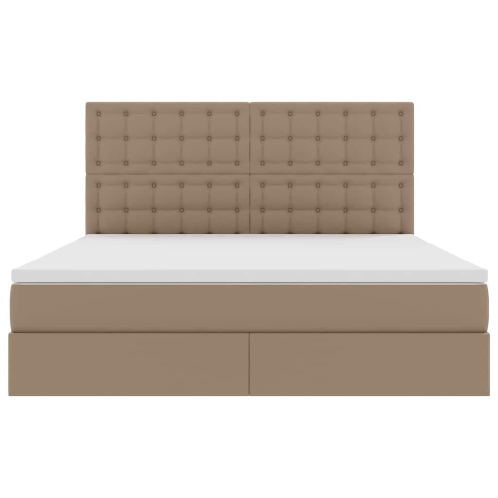 Letto con Contenitore Cappuccino 180 x 200 cm Pelle Sintetica | homemem39