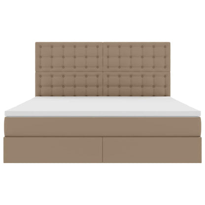 Letto con Contenitore Cappuccino 180 x 200 cm Pelle Sintetica | homemem39
