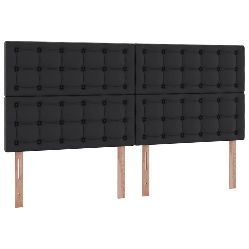 Letto con Contenitore Nero 200 x 200 cm Pelle Sintetica | homemem39