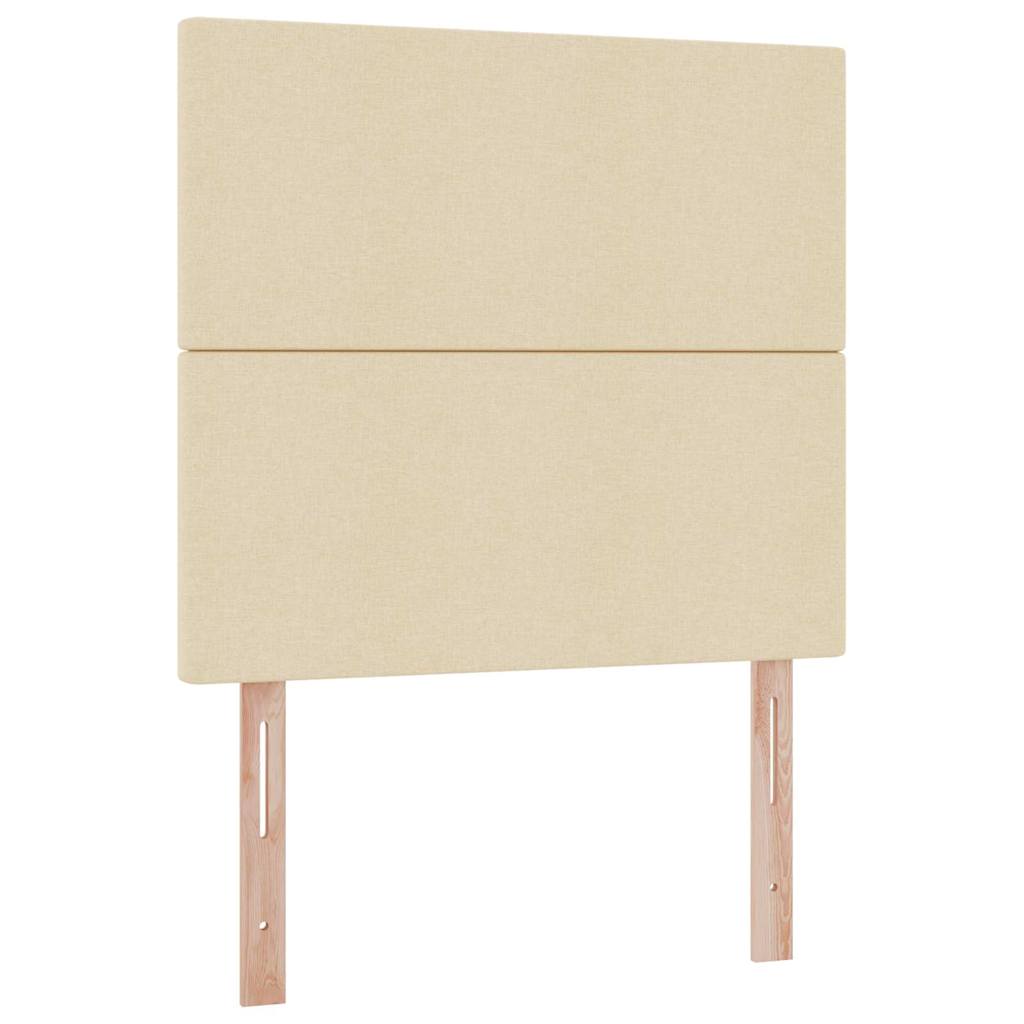 Letto con contenitore e materasso Crema 100 x 200 cm Tessuto | homemem39
