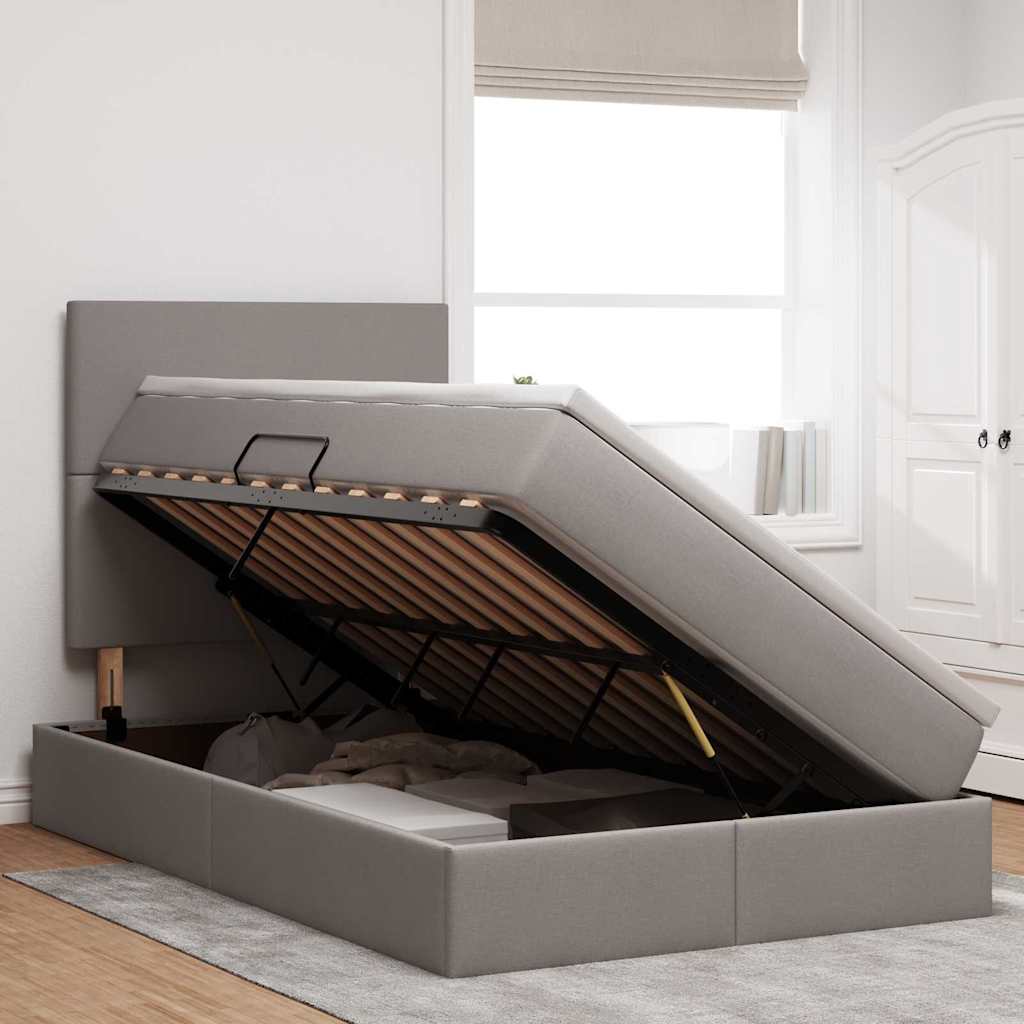 Letto con contenitore e materasso Talpa 120 x 200 cm Tessuto | homemem39