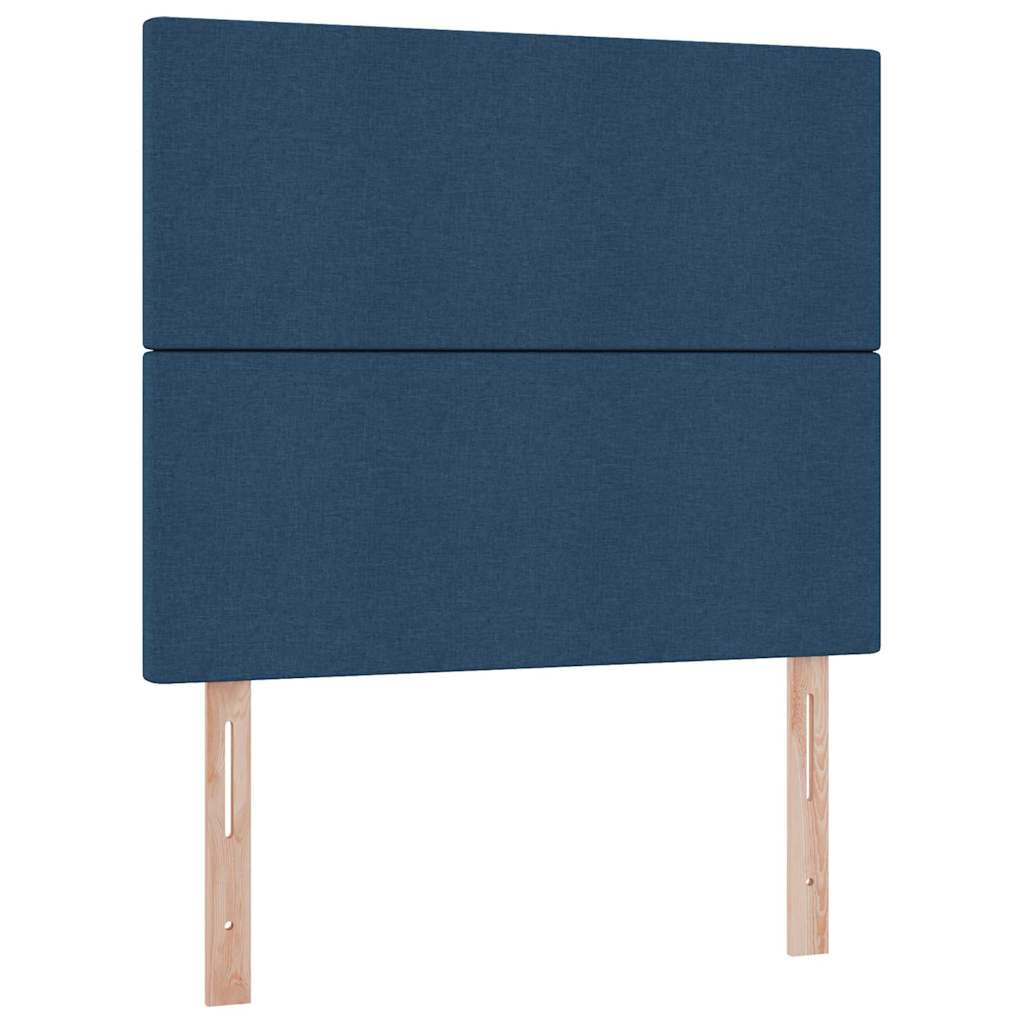 Letto con contenitore e materasso Blu 120 x 200 cm Tessuto | homemem39