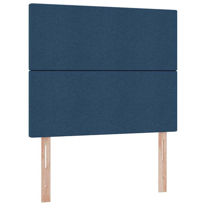 Letto con contenitore e materasso Blu 120 x 200 cm Tessuto | homemem39