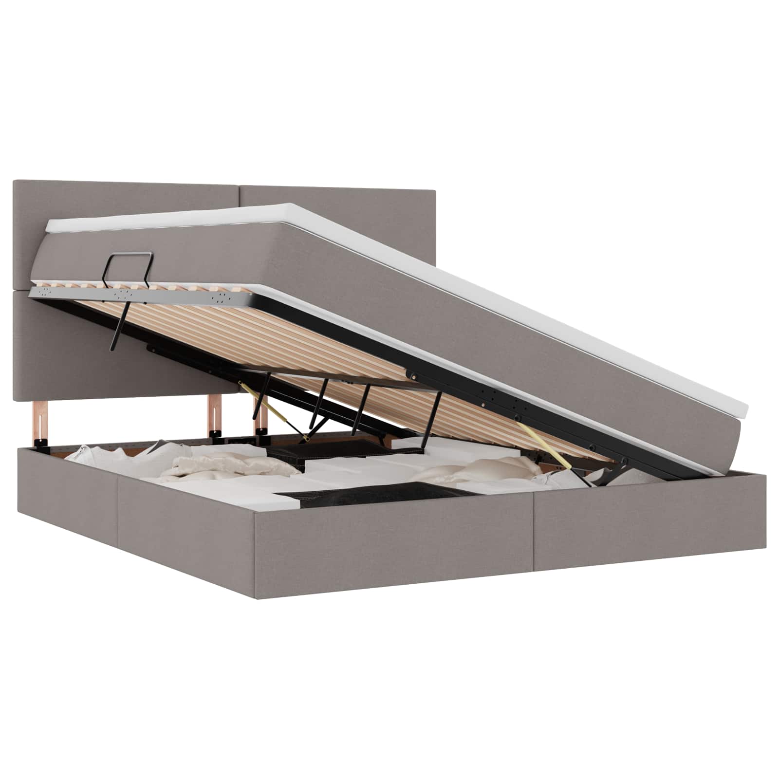 Letto con contenitore e materasso Talpa 160 x 200 cm Tessuto | homemem39