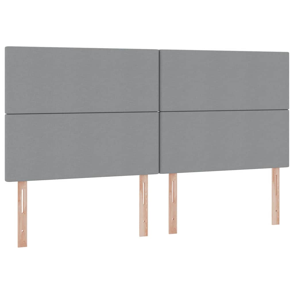 Letto con contenitore e materasso Grigio chiaro 200 x 200 cm | homemem39