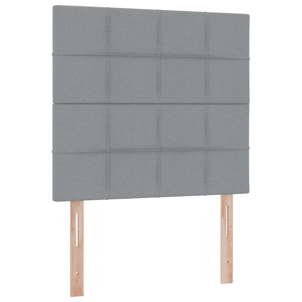 Letto con contenitore e materasso Grigio chiaro 90 x 190 cm | homemem39