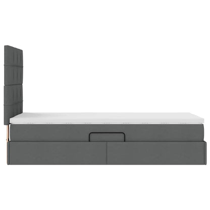 Letto con contenitore e materasso Grigio scuro 90 x 190 cm | homemem39