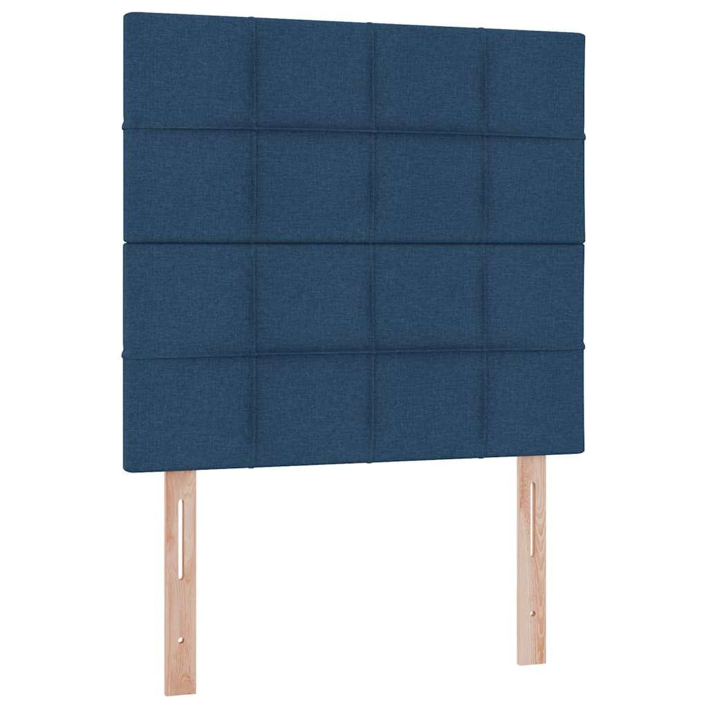 Letto con contenitore e materasso Blu 90 x 200 cm Tessuto | homemem39