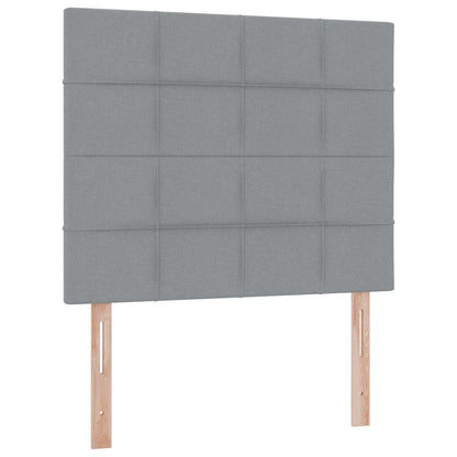 Letto con contenitore e materasso Grigio chiaro 120 x 190 cm | homemem39
