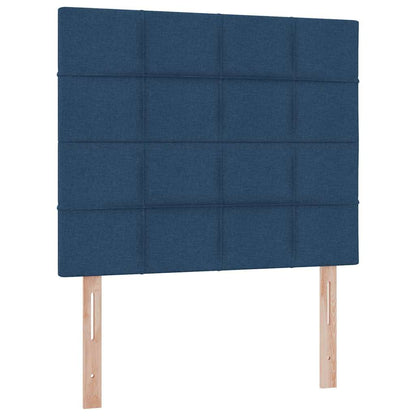 Letto con contenitore e materasso Blu 120 x 200 cm Tessuto | homemem39