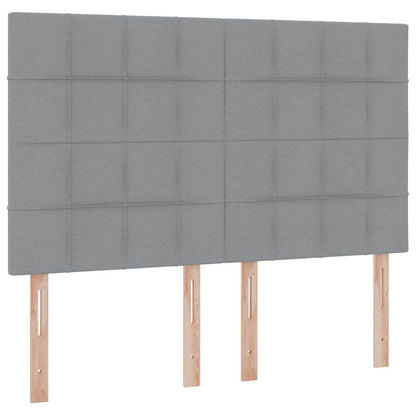 Letto con contenitore e materasso Grigio chiaro 140 x 190 cm | homemem39