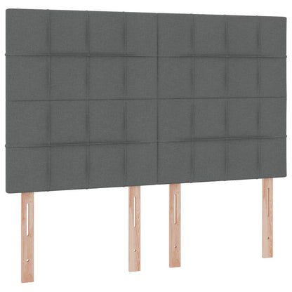 Letto con contenitore e materasso Grigio scuro 140 x 190 cm | homemem39