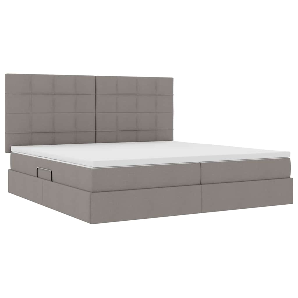 Letto con contenitore e materasso Talpa 200 x 200 cm Tessuto | homemem39