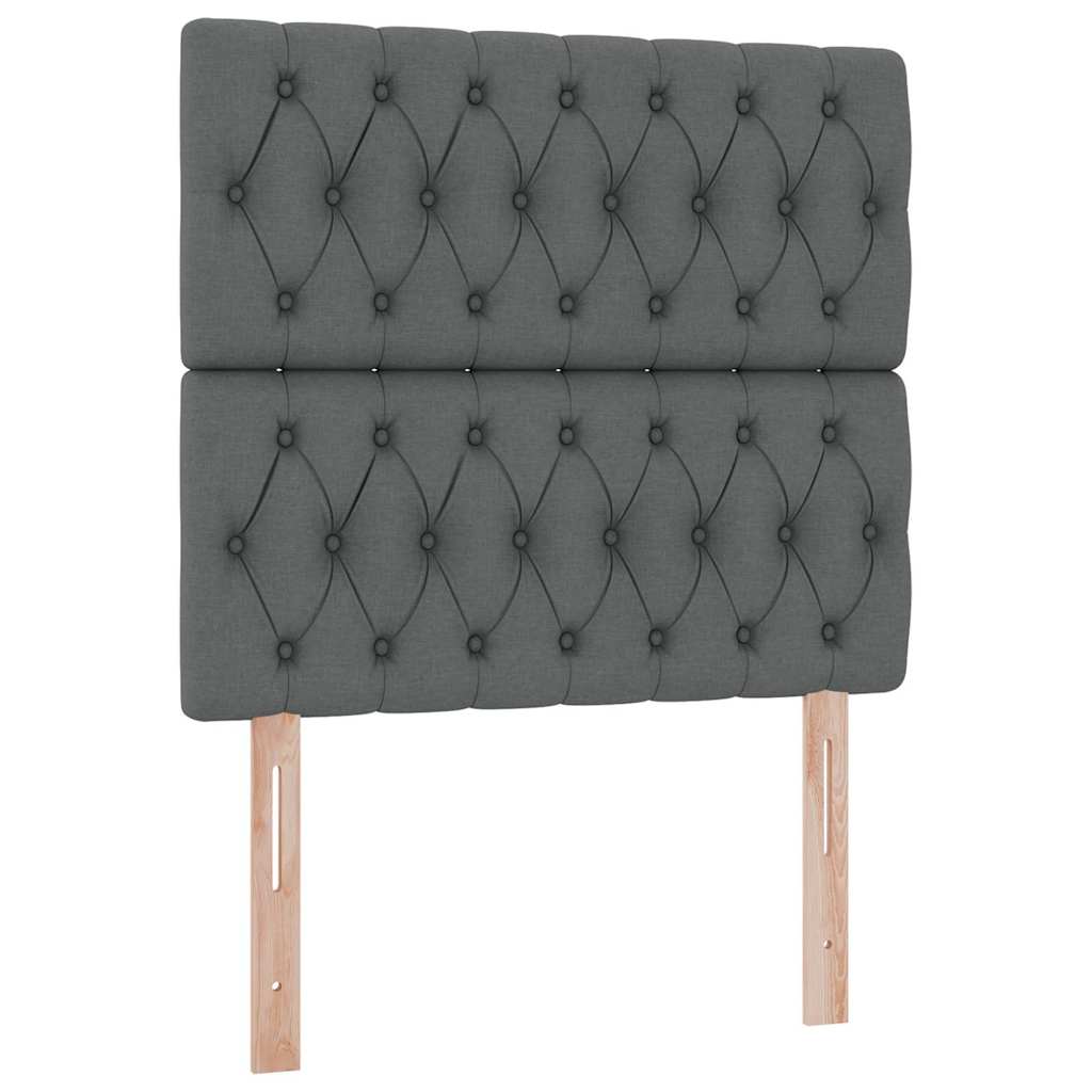 Letto con contenitore e materasso Grigio scuro 90 x 190 cm | homemem39
