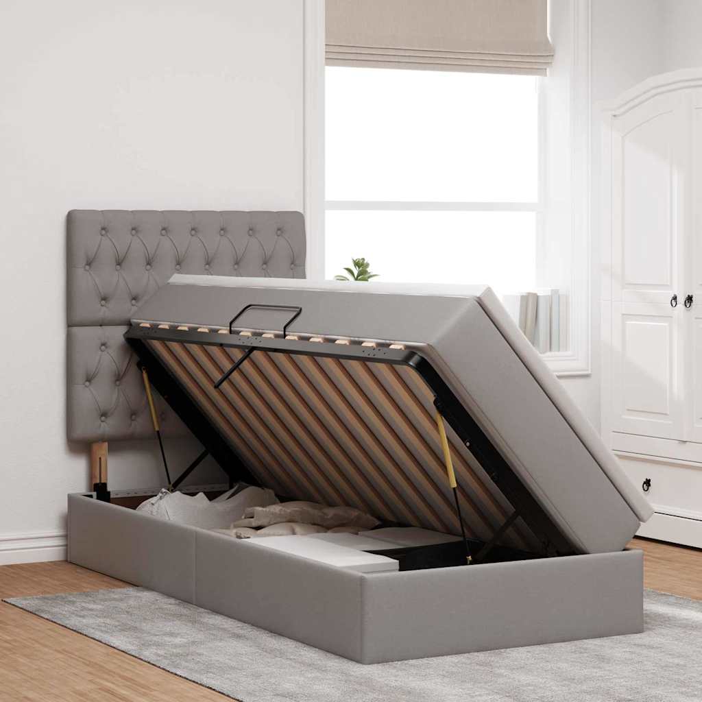 Letto con contenitore e materasso Talpa 90 x 190 cm Tessuto | homemem39