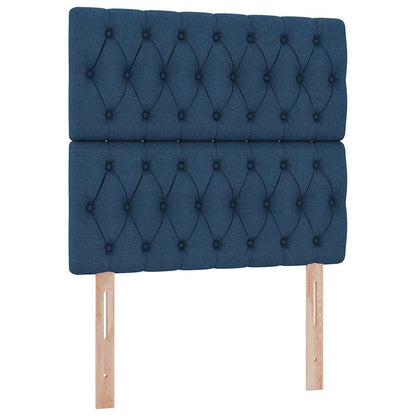 Letto con contenitore e materasso Blu 90 x 190 cm Tessuto | homemem39