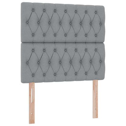 Letto con contenitore e materasso Grigio chiaro 90 x 200 cm | homemem39