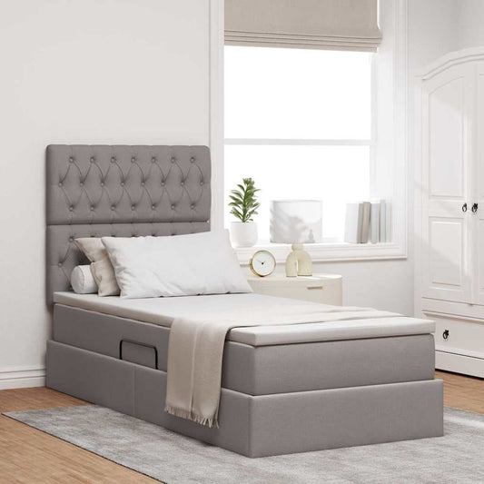 Letto con contenitore e materasso Talpa 90 x 200 cm Tessuto | homemem39