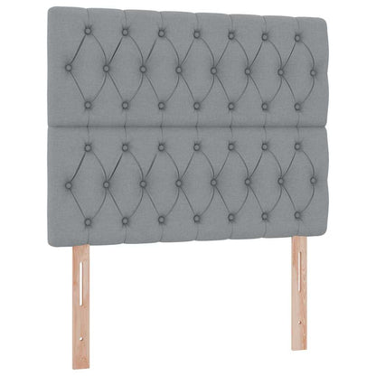 Letto con contenitore e materasso Grigio chiaro 120 x 190 cm | homemem39
