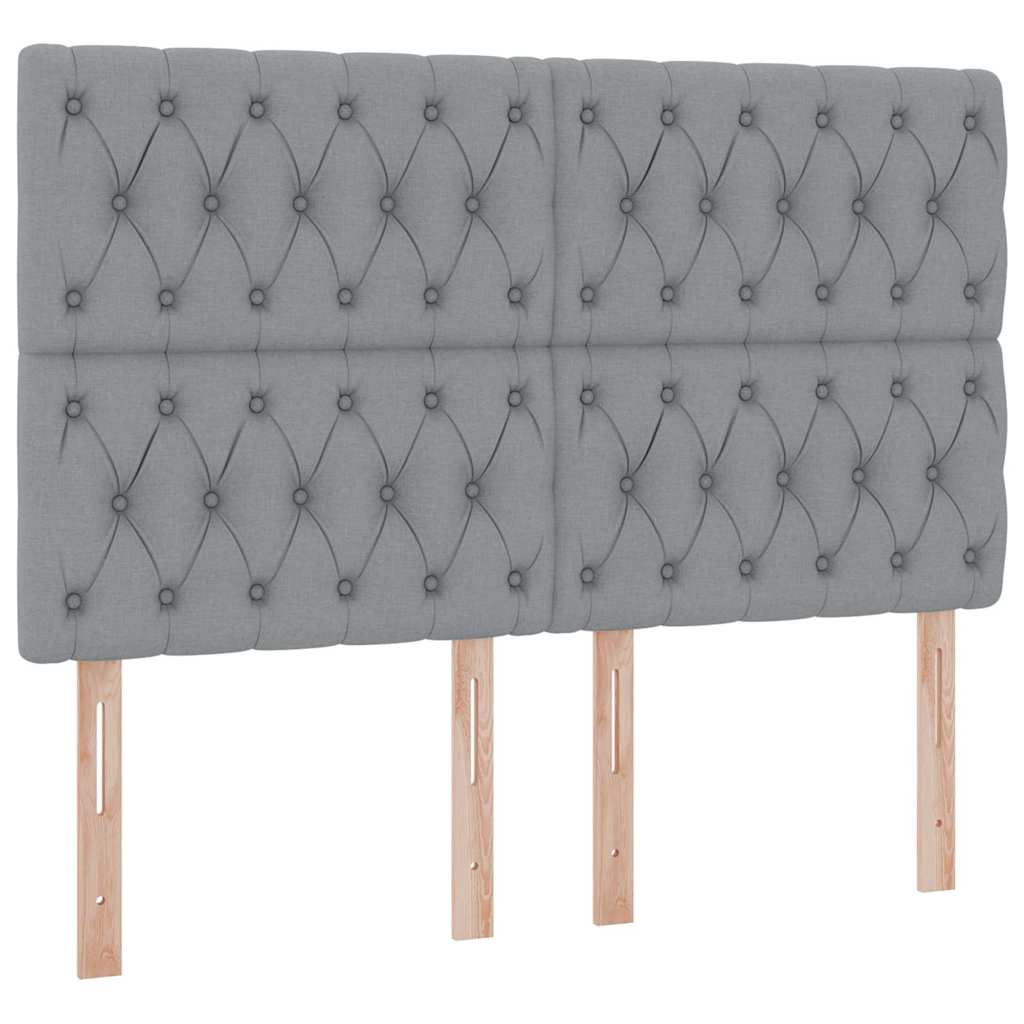 Letto con contenitore e materasso Grigio chiaro 140 x 190 cm | homemem39