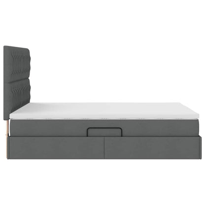 Letto con contenitore e materasso Grigio scuro 140 x 200 cm | homemem39