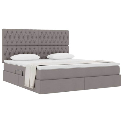 Letto con contenitore e materasso Talpa 160 x 200 cm Tessuto | homemem39