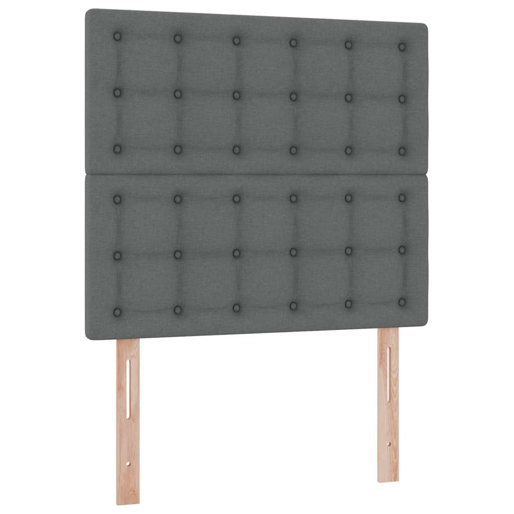 Letto con contenitore e materasso Grigio scuro 90 x 190 cm | homemem39