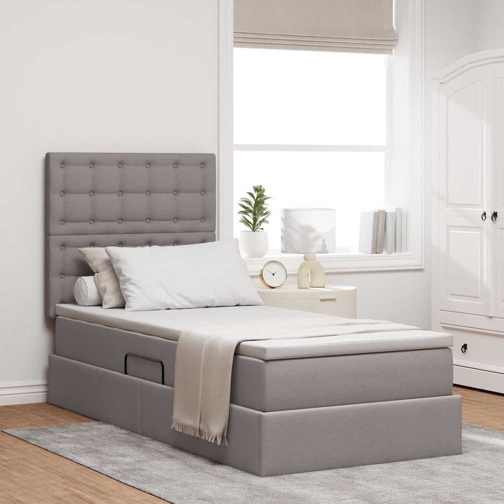 Letto con contenitore e materasso Talpa 90 x 190 cm Tessuto | homemem39