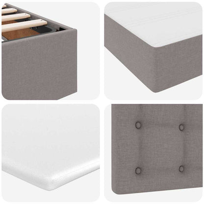 Letto con contenitore e materasso Talpa 90 x 200 cm Tessuto | homemem39