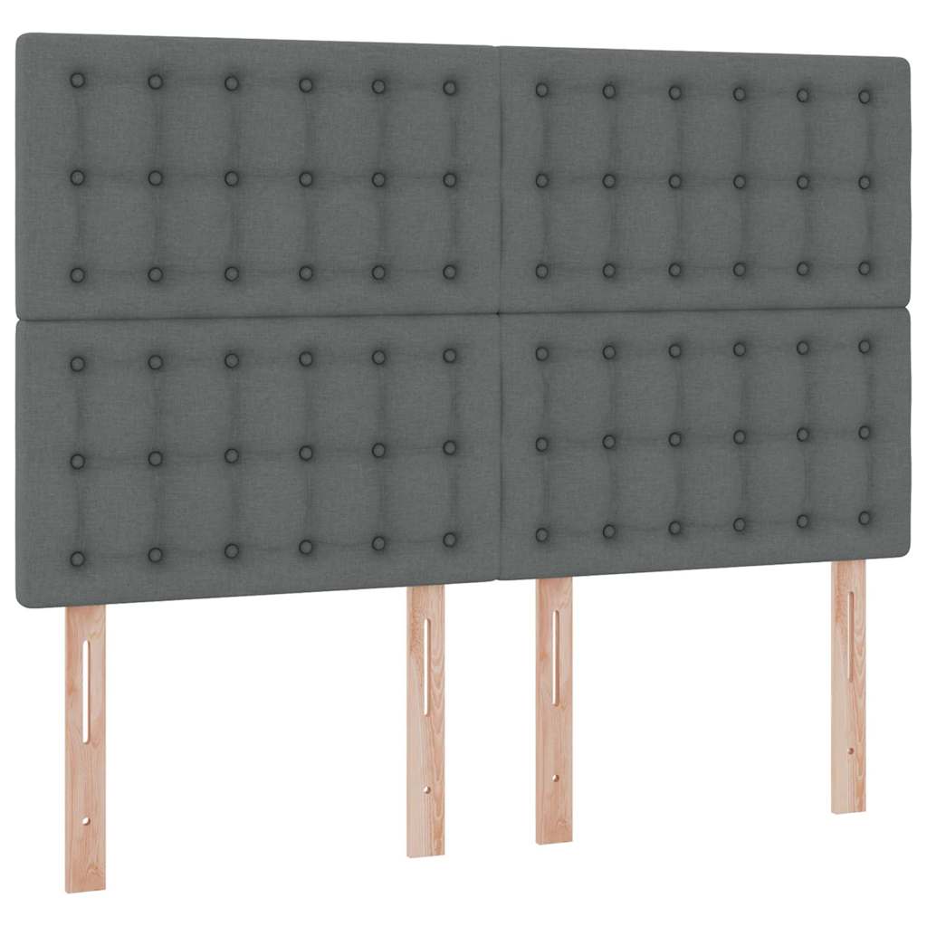 Letto con contenitore e materasso Grigio scuro 140 x 190 cm | homemem39