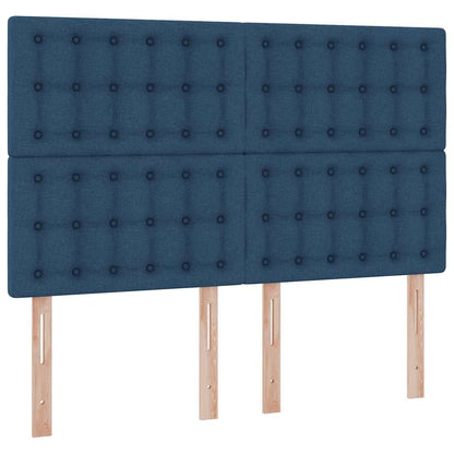 Letto con contenitore e materasso Blu 140 x 190 cm Tessuto | homemem39